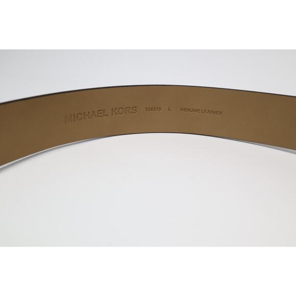 MICHAEL Michael Kors Black Genuine Leather Belt Size L - Picture 3 of 4